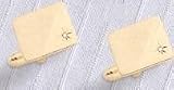 Colibri Coordinating Collection Gold Tone Cuff Links with Diamond - ACL-075-Y by 
