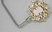 Gold Flower Wreath Purse Hook / Diaper Bag Handbag Hanger