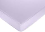 Sweet Kayla Fitted Crib Sheet for Baby and Toddler Bedding Sets by JoJo - Solid Purple