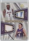 2007-08 SP Game Used Authentic Fabrics Dual Patch #OW - Lamar Odom/Luke Walton/50