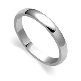 Sterling Silver Wedding Band/Ring - Width: 2mm - High Polish