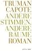 Truman Capote - Werke: Andere Stimmen, andere Räume: Bd 2 (Gebundene Ausgabe)
