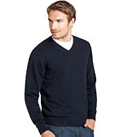 Blue Harbour Pure Cotton V-Neck Jumper