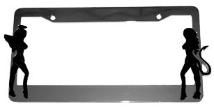 Devil Angel License Plate Frame
