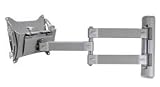 B-TECH BT7535 MED. LCD WALL MNT DOUBLE ARM SILVER