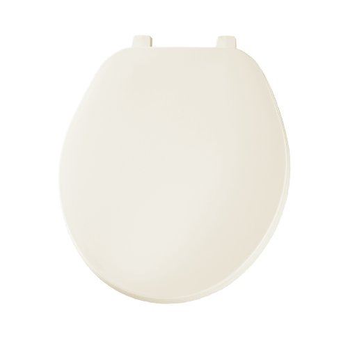 Bemis 70006 Economy Plastic Round Toilet Seat, Bone