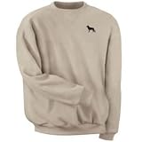 Sueded German Shepherd Black Fleece Sweatshirt