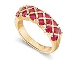 14kt Gold Diamond and Ruby Ring (.15 ct. tw.)