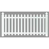 UFPI LBR & Treated 128004 4' x 8' Spaced Picket Yard Fence Section
