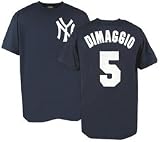 New York Yankees Cooperstown Name and Number Joe DiMaggio #5 T-Shirt