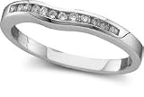 .15 ctw Diamond Chevron Band in 14k White Gold