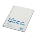 Rediform Engineering and Science Notebook, College Rule, Letter Size, White, 60 Sheets per Pad (33610)