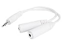 CTA Digital 3.5-mm Headphone Splitter for iPod and MP3 Players (White)