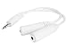 CTA Digital 3.5-mm Headphone Splitter for iPod and MP3 Players (White)
