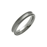 Image of Titanium 4mm Concave Band Ring by Ti2
