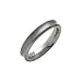 Titanium 4mm Concave Band Ring by Ti2