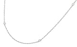 16 Cable Chain Necklace Diamond Accents .11cttw