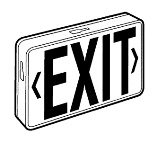 LED Exit Light with Battery Backup