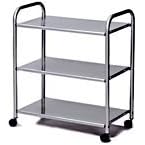 <b>TV Cart - Chrome 3 Shelf - (Chrome)</b>