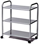 TV Cart - Chrome 3 Shelf - (Chrome)