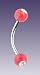 Acrylic Stone Curved Barbell (Pink)