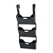 Rubbermaid 18543 Ultra hot file three-pocket wall file set with hangers, letter size, black