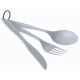 GSI Outdoors Lexan Knife Spoon And Fork - 3 PIECE - ring cutlery set by GSI Outdoors