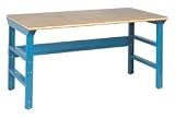 60 X 30 Shop Top Safety Edge Top Workbench W/ Adj Legs- Blue