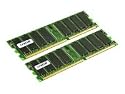 Crucial 2 GB Kit (2 x 1GB) DDR PC3200 UNBUFFERED NON-ECC 184-PIN DIMM