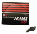 Adams USA Black Plastic Whistle (Dozen)