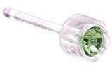 Peridot Medical Plastic Earrings