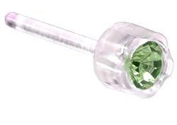 Peridot Medical Plastic Earrings