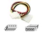 Belkin 1ft Disk Drive Power Ext Cable 4pin M/4 Sok F