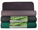 Yoga Mad Tree Yoga Mat - Natural Rubber Mat Black / Green