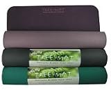 Yoga Mad Tree Yoga Mat - Natural Rubber Mat Black / Green