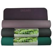 Yoga Mad Tree Yoga Mat - Natural Rubber Mat Black / Green