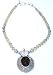 Sterling Silver Necklace with Citrin Gemstone 18  (gnklc202)