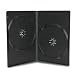 100 Pack 9mm Slim Black Double DVD Case