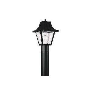 Sea Gull Lighting 8275-32 Single-Light Outdoor Post Lantern Top with Black, Clear Beveled... by 