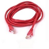 Belkin FastCAT - Crossover cable - RJ-45 (M) - RJ-45 (M) - 14 ft - ( CAT 6 ) - red