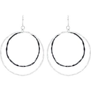 Genuine IceCarats Designer Jewelry Gift Sterling Silver Fashion Dangle Earring. Pair Fashion Dangle Earrings With Black Rodium Plating Fashion Dangle Earrings In Sterling Silver