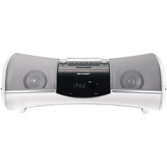 Sharp DKA1 i-Elegance Music System with Alarm Clock for iPod (White)