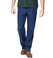 Blue Harbour Pure Linen Straight Leg Regular Fit Chinos