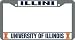 Illinois Fighting Illini Chrome License Plate Frame - SET OF 6 - Sports Merchandise