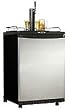 Danby DKC645BLS 5.8-Cu.Ft. Designer Beer Keg Cooler, Black/Stainless