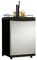 DanbyDKC645BLS5.8-Cu.Ft.DesignerBeerKegCooler,Black/Stainless