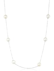 Honora "Black & White" Freshwater Cultured Pearl and Chain Necklace, 17"