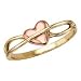 14kt. Yellow Gold & Pink Gold Heart Fashion Ring
