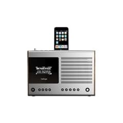 Revo Heritage Docking Station f�r Apple iPod/iPhone mit Internet Radio walnuss