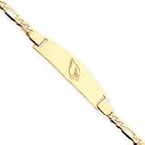 14K Arizona Cardinals Medium Logo Id w/Figaro
